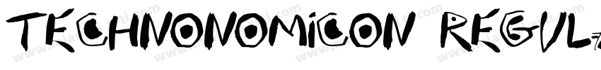 Technonomicon Regula字体转换